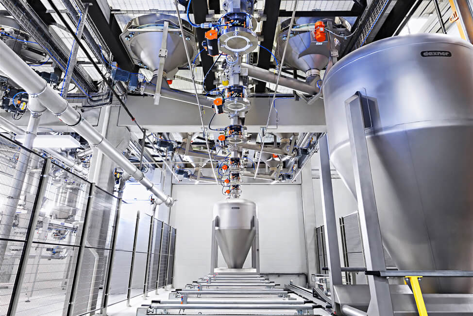 Hightechanlage für Nahrungsmittelindustrie Maschine im Werk