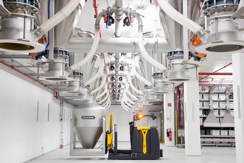 vollautomatische Absammelsystem für Gewürzmittelmischungen in Fabrik