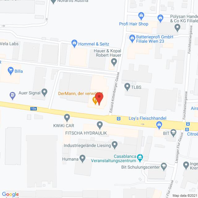 Anfahrtsmappe von Lehrbetrieb Der Mann nach Der Mann – Anfahrtsmappe